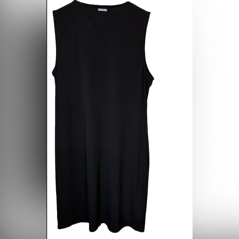 Michael‎ Kors Black Sleeveless V-Neck Tie Dress - Women's Size M